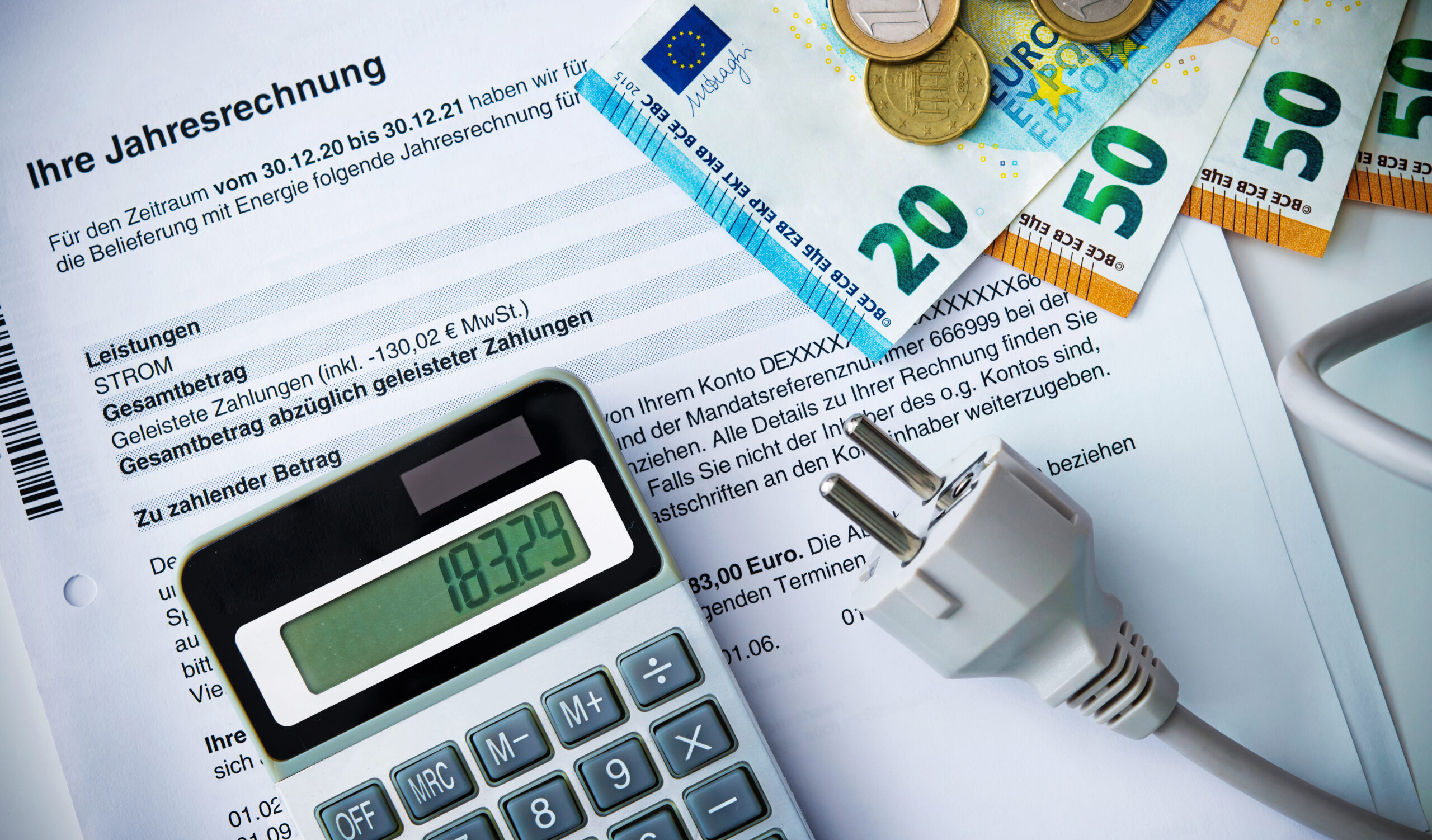 Stromkosten Jahresabrechnung